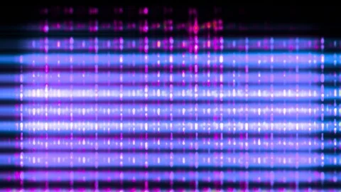 Futuristic Device Screen Pixels Fluctuate with Video Motion Stock Footage 94574252