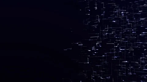 Futuristic digital abstract data background. Loopable.lines symbolize high Stock Footage 84458443