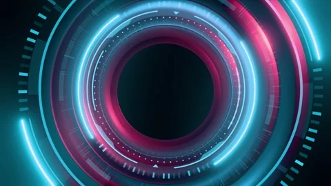 Futuristic digital abstract interface Stock Footage 283945686