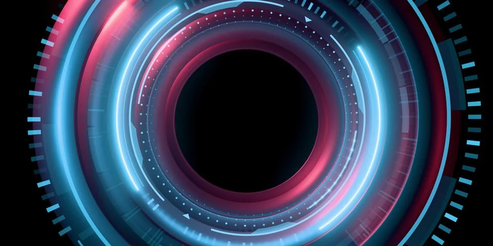 Futuristic digital abstract interface 스톡 사진