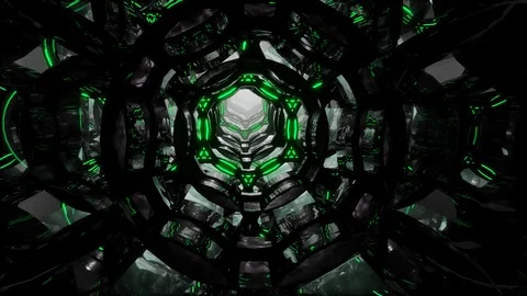 Futuristic digital abstract motion background Flight through an abstract endless Stock Footage 86774831