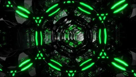 Futuristic digital abstract motion background Flight through an abstract endless 스톡 일러스트
