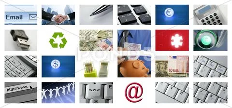 Futuristic Digital Age TV and Channels Background Stock Photos
