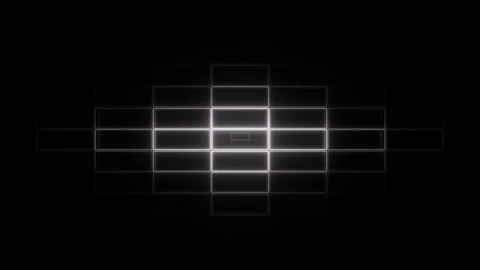 Futuristic Digital Art Immersive Wireframe Cubes and Glowing Geometric Patt.. Vídeos de archivo 314068711