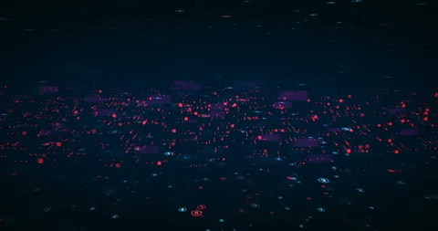 Futuristic Digital Background Stock Footage 138229170