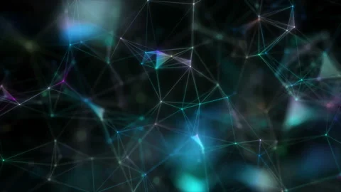 Futuristic digital background. Interactive elements on a black background Stock Footage 110881213