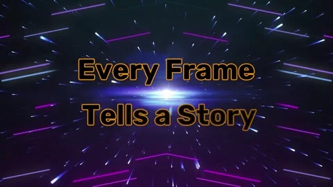 Futuristic digital background with neon lights Video stock 337524154