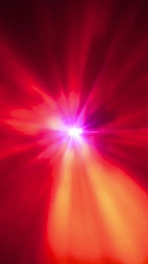 Futuristic digital background with vibrant red and purple light rays for Video stock 347485087