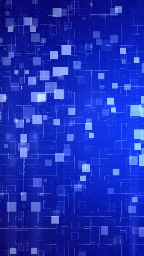 Futuristic digital blocks abstract background, futuristic technology Video stock 326810388