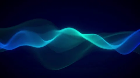 Futuristic Digital Blue Wave Technology Background Network Looping Animation Stock Footage 281388645