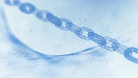 Futuristic digital chain cryptocurrency mining Vídeo Stock 229485888