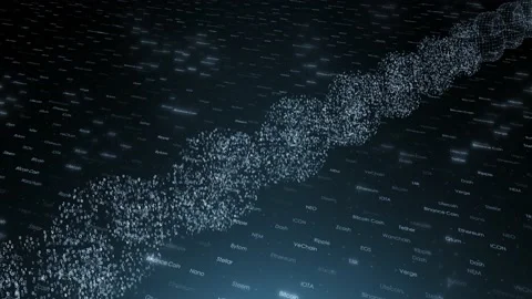 Futuristic digital chain on cyberspace background 스톡 동영상 231906285