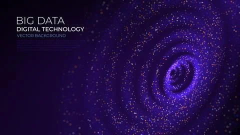 Futuristic digital circles of sound waves イラスト素材