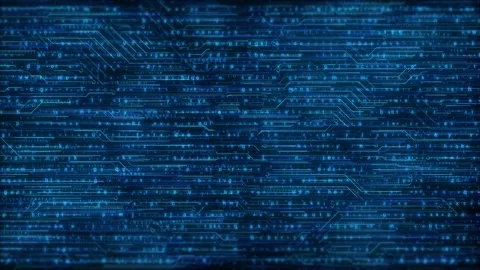 Futuristic Digital Circuit Flowing Data Stream Technology Background Stock Footage 315407928