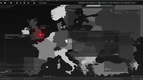 Futuristic Digital City Map GPS Stock Footage 194250878