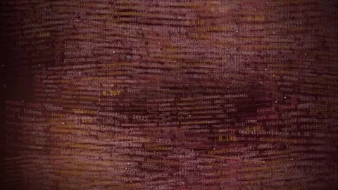 Futuristic Digital Code Glitch Background Stock Footage 335372409