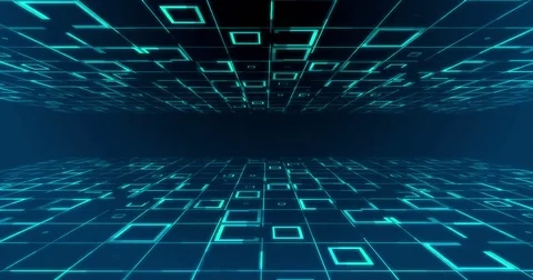 Futuristic digital code number abstract technology background Stock Footage 75881634