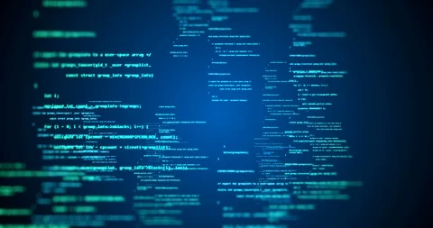 Futuristic digital code number abstract technology background Stock Footage 86690310