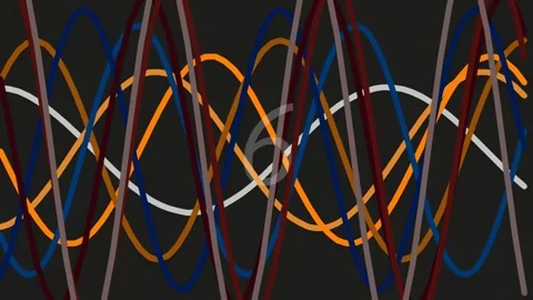 Futuristic digital connection lines forming complex abstract network patterns Stock Footage 342205880
