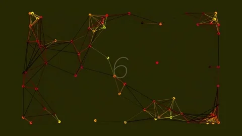 Futuristic digital connection network mapping complex global data streams Stock Footage 342116360