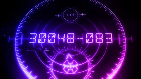 Futuristic digital countdown. Still Camera. Stock Footage 105223230