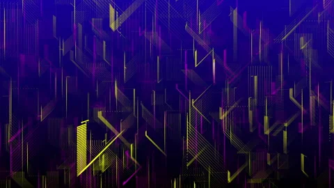 Futuristic Digital Data Background - High-Tech Animation with Glowing Lines Stock-Footage 293911145