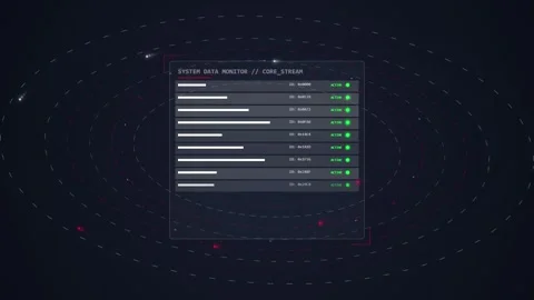 Futuristic Digital Data Flowing Through Abstract Network with Code Stock Footage 348419290