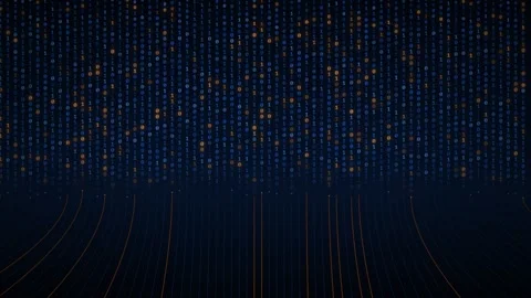 Futuristic Digital Data Grid Background for Technology Presentations Stock Footage 345422219