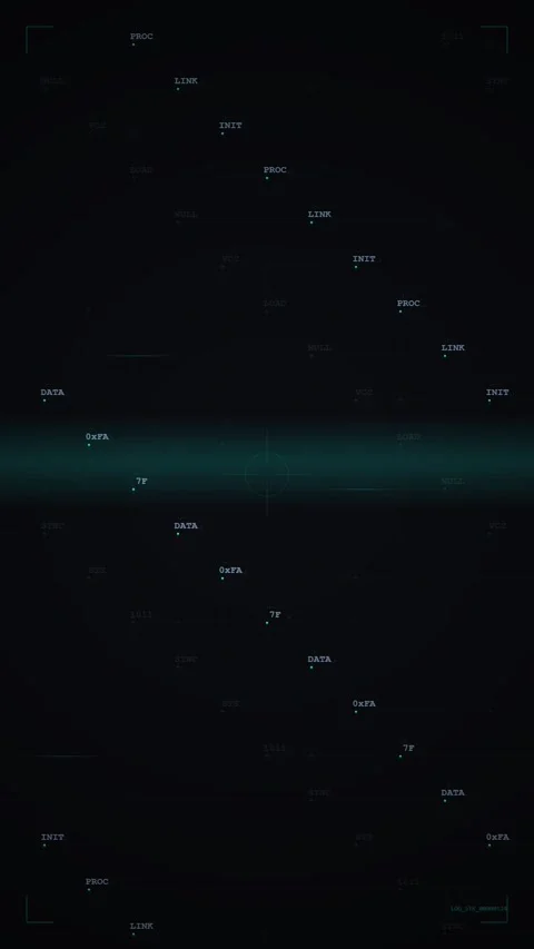 Futuristic Digital Data HUD Interface Overlay Stock Footage 346203056