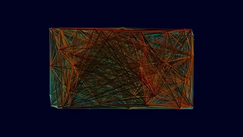 Futuristic Digital Data Network Connection Abstract Background Visualizatio.. Stock Footage 341055330
