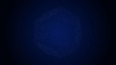 Futuristic Digital data networking video animation background Stock Footage 338420157