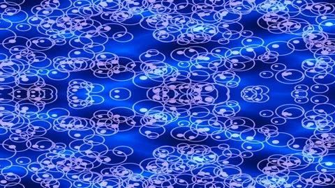Futuristic digital data stream background with glowing blue wave patterns Stock Footage 336776977