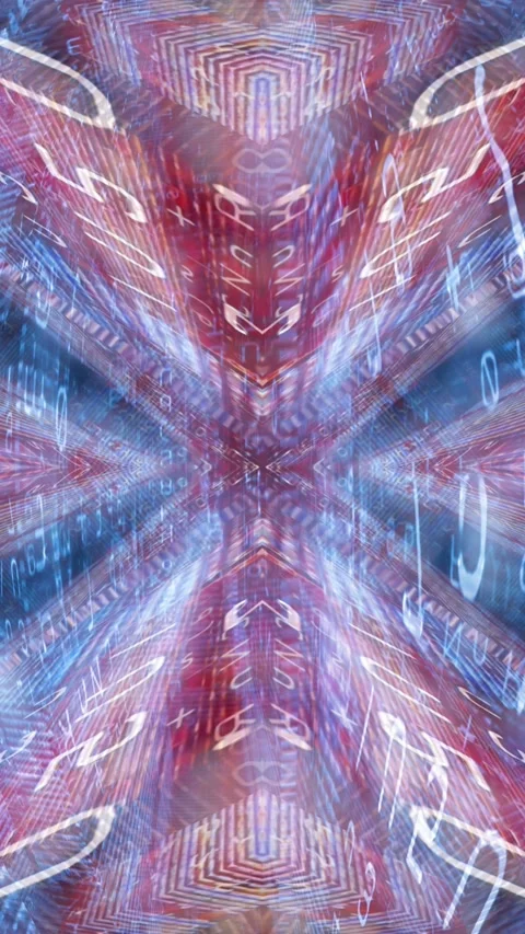 Futuristic Digital Data Stream Loop Stock Footage 303452155