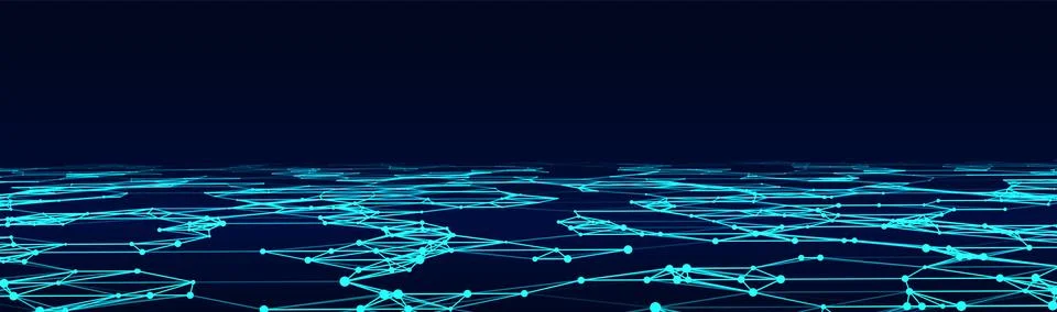 Futuristic digital data transfer concept. High-speed data flow of cryptocurre イラスト素材