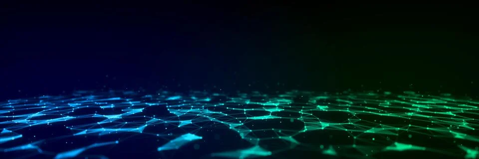 Futuristic digital data transfer concept Stock Illustration