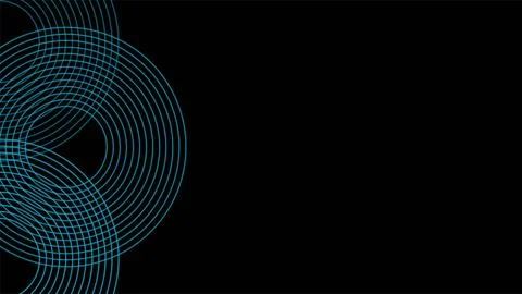 Futuristic Digital Data Visualization with Circular Patterns. Illustrazione stock