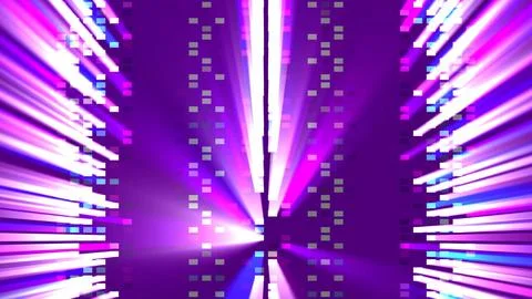 Futuristic digital data visualization with vibrant purple lights. Abstract 스톡 일러스트