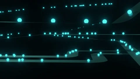 Futuristic digital database backdrop. Big data visualization. Stock-Footage 200759910