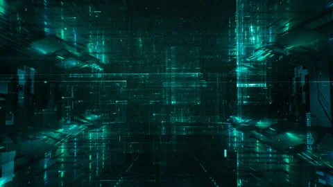 Futuristic Digital Depth Video stock 283218792