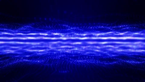 Futuristic digital effects glowing particles video background Stock Footage 277155272