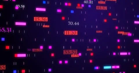 Futuristic Digital Element Background. Digital Data Transfer Background. Fu.. Stockillustratie