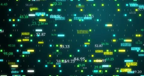 Futuristic Digital Element Background. Digital Data Transfer Background. Fu.. Illustrazione stock