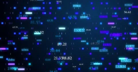 Futuristic Digital Element Background. Digital Data Transfer Background. Fu.. 库存插图