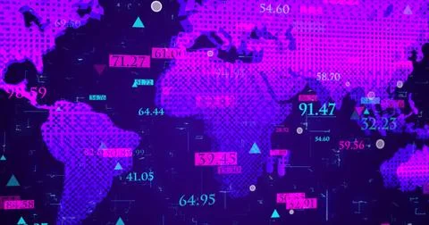 Futuristic digital element background.Technology digital data transfer for .. Stock Illustration