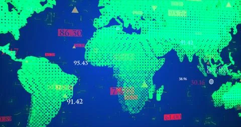 Futuristic digital element background.Technology digital data transfer for .. Illustrazione stock