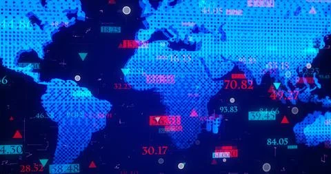 Futuristic digital element background.Technology digital data transfer for .. Stock Illustration