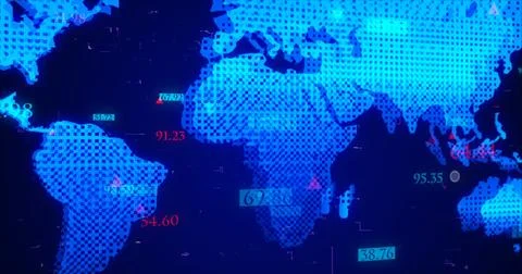 Futuristic digital element background.Technology digital data transfer for .. Stock Illustration