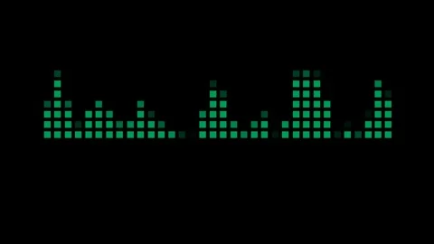 Futuristic Digital Equalizer With Dynamic Spectrum And Frequency Bars Stock Footage 344961017