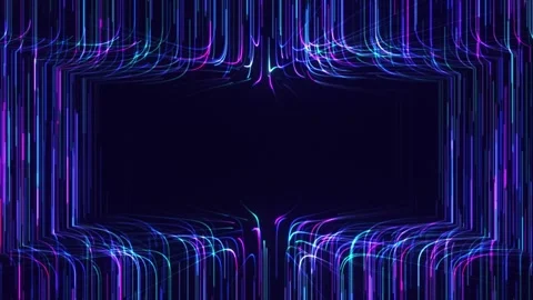 Futuristic digital frame Video stock 334233850