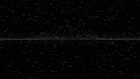 Futuristic digital generated motion abstract data analytic simulation. Stock Footage 147737790